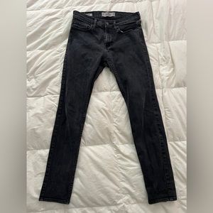 Mens 30/30 Hollister Black Super Skinny Jeans